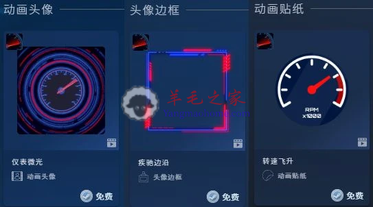 Steam点数商店喜加三：免费领2025年Steam竞速游戏节头像、背景、贴纸